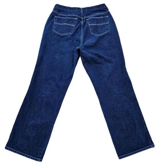 Straight Leg Jeans Plus Size 14 Avg Dark Wash Cotton Denim Venezia High Rise - Picture 10 of 10